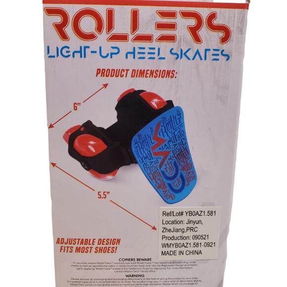 Madd Gear Rollers Light Up Heel Skates for Childrens Shoes Action Skates - Picture 7 of 11